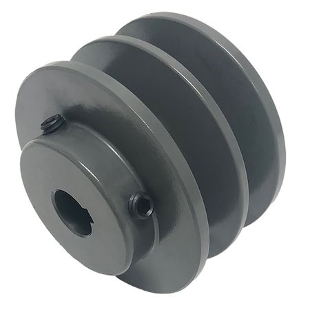 B B MANUFACTURING Finished Bore 2 Groove V-Belt Pulley 6.45 inch OD 2BK67x1-1/8